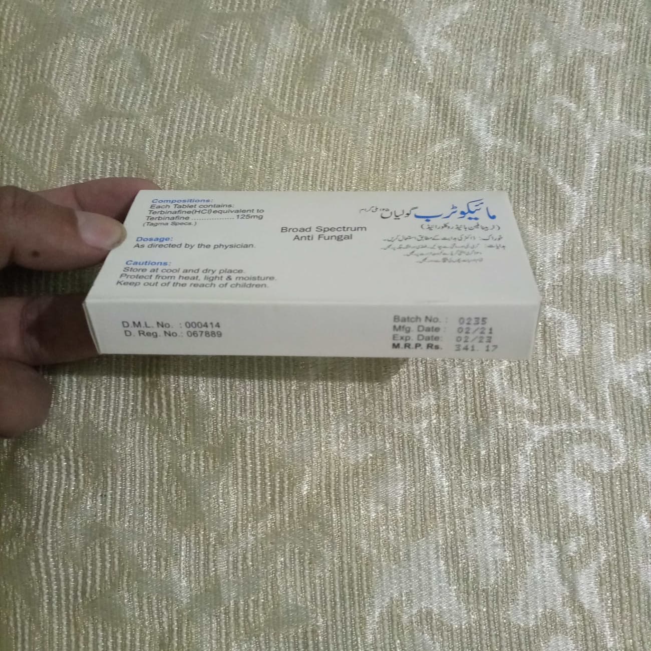 TAB MYCOTERB (terbinafine)