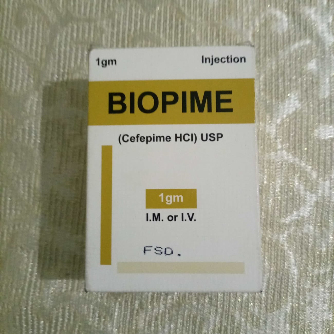 INJ BIOPIME    CEFEPINE 1 G