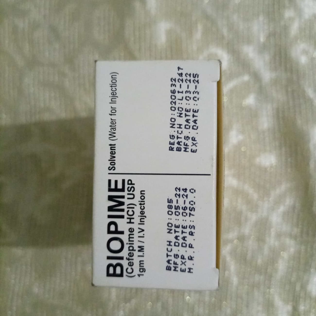 INJ BIOPIME    CEFEPINE 1 G