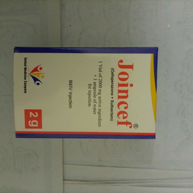 INJ JOINCEF   CAFOPERAZONE + SULBECTUM SODIUM 2G