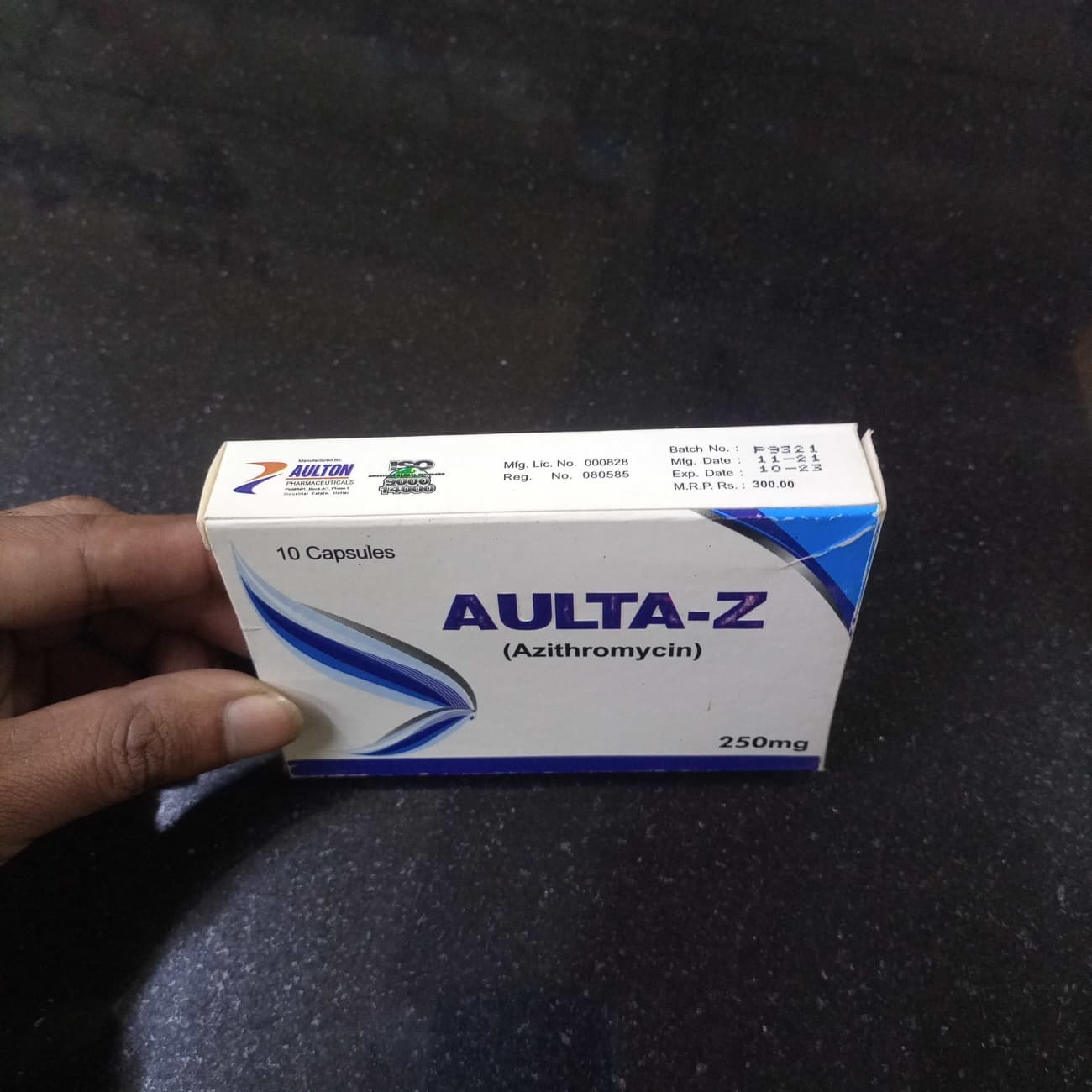 CAP AULTA-Z. AZITHROMYCIN 250 MG