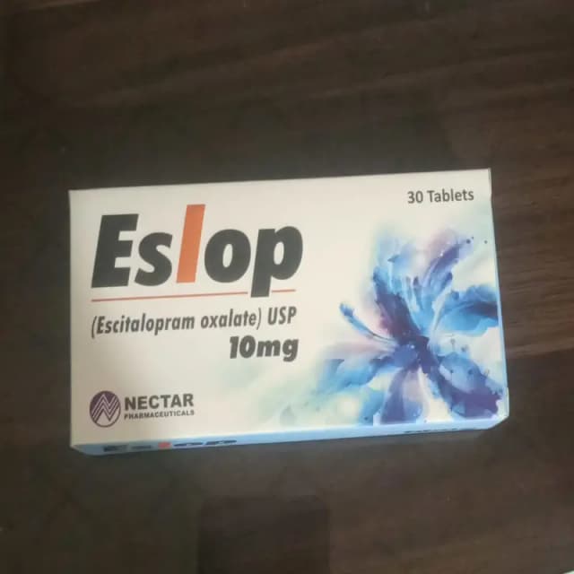 TAB ESLOP ESCITALOPRAM 10 MG ONE TABLET